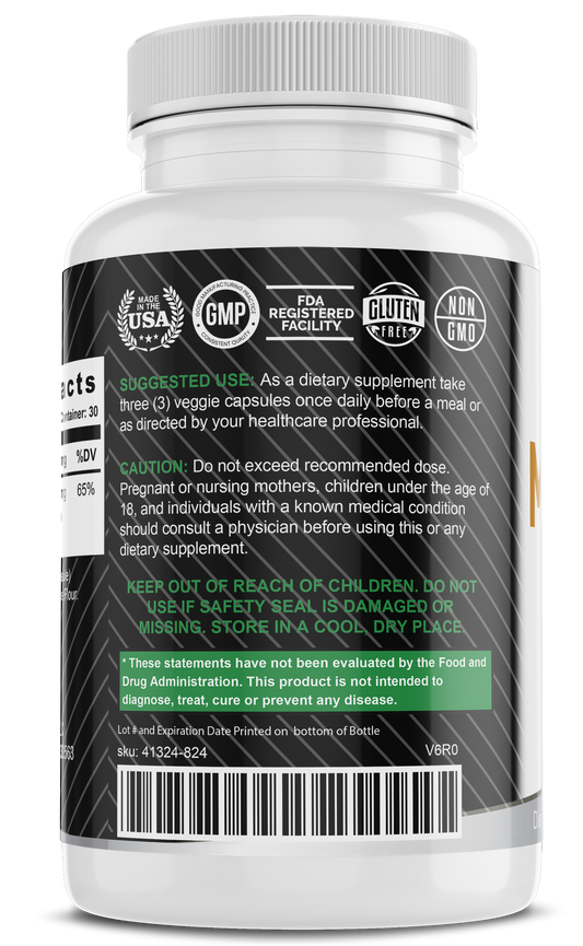 Myo-Eez™ AM/PM — Pure Magnesium Glycinate for Muscle Relaxation & Calm (90 Capsules)