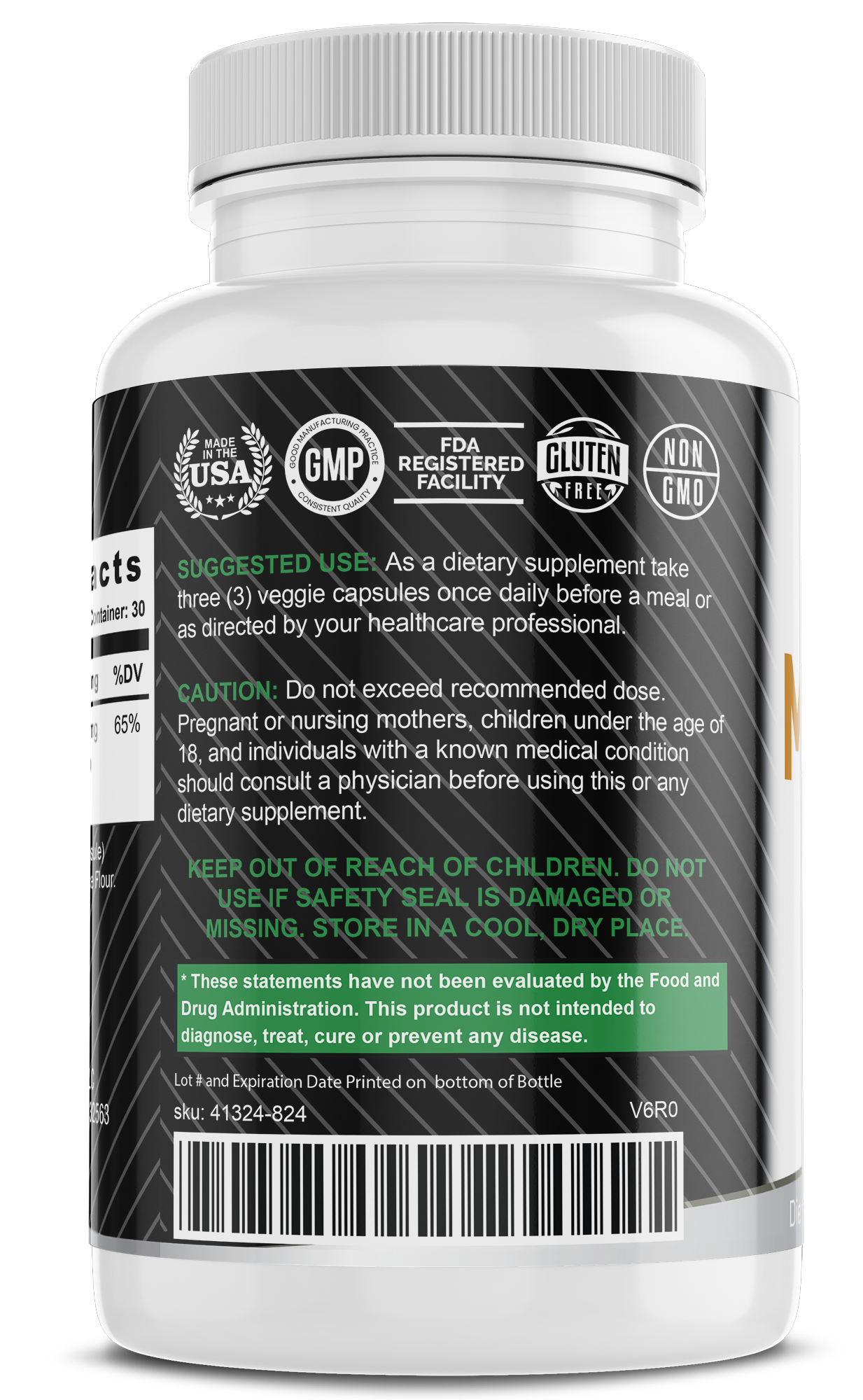 Myo-Eez™ AM/PM — Pure Magnesium Glycinate for Muscle Relaxation & Calm (90 Capsules)